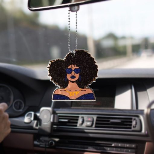 Sigma Gamma Rho 1922 Sgr Bling Bling Woman Car Hanging Ornament