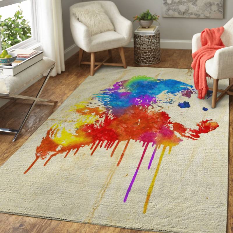 Rainbobear – Animals Area Rug Carpet