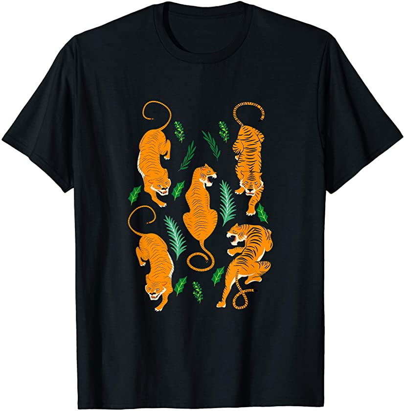 Animal Lover Asia Wild Big Cats Jungle Tiger T-Shirt