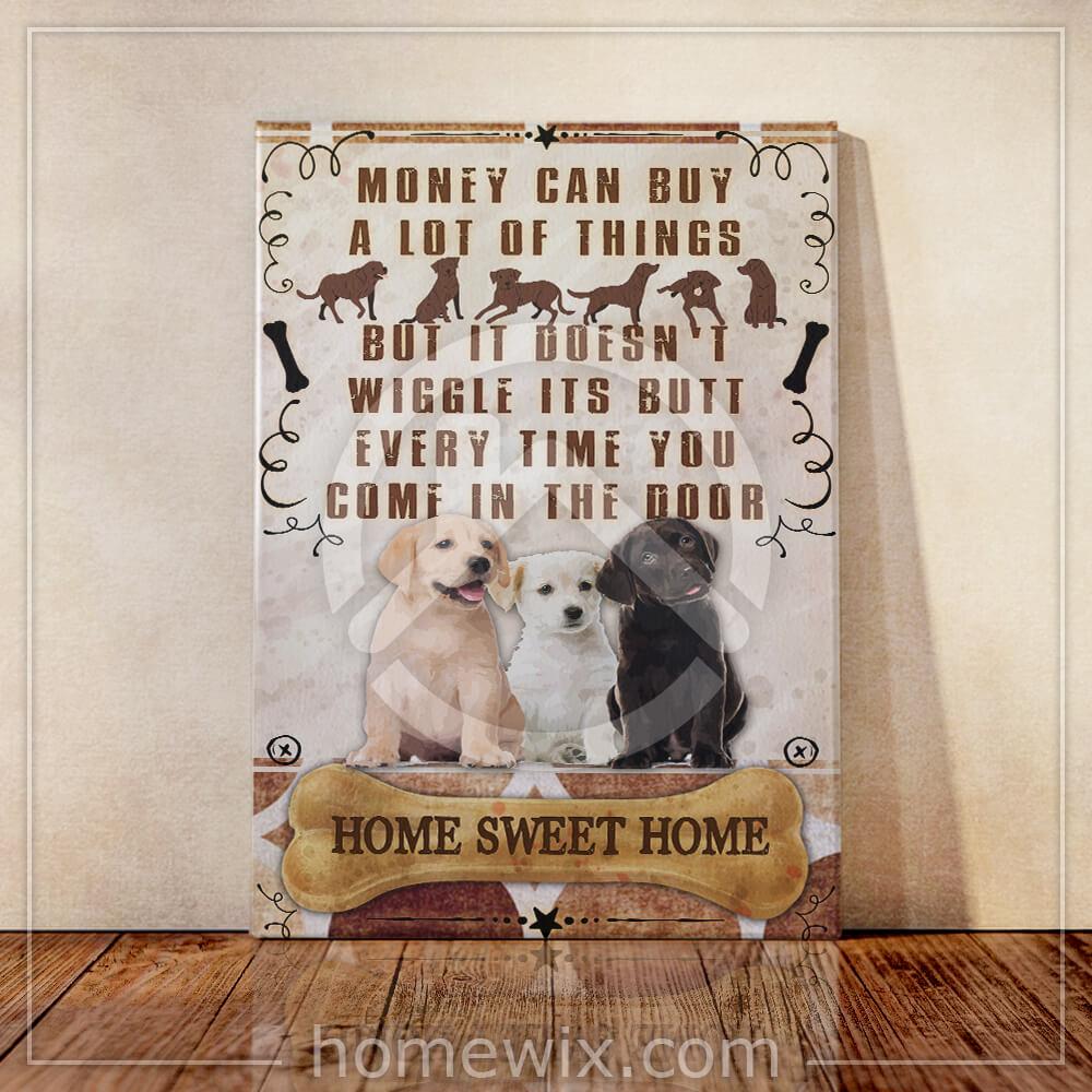 Labrador Home Sweet Home Canvas And Poster | Wall Decor