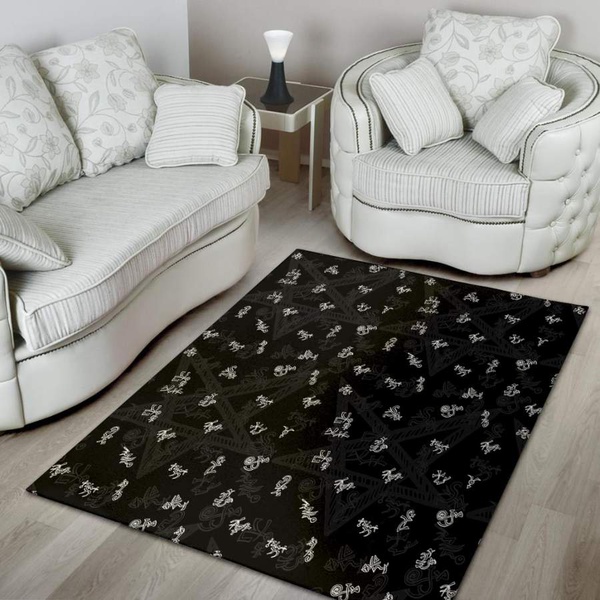 Magic Symbol Gothic Witch Area Rug