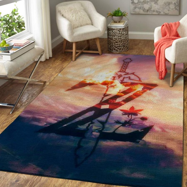 The Legend of Zelda Area Rug / Gaming Floor Decor 1910138