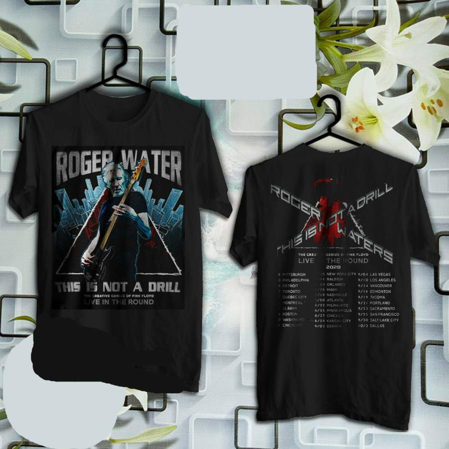 Roger Waters T-Shirt This Is Not a Drill Tour 2020 Complete T Shirt Size S-5XL