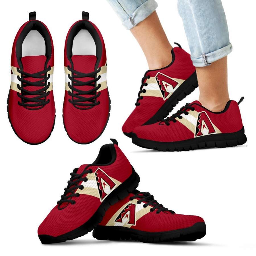 Three Colors Vertical Arizona Diamondbacks Sneakers