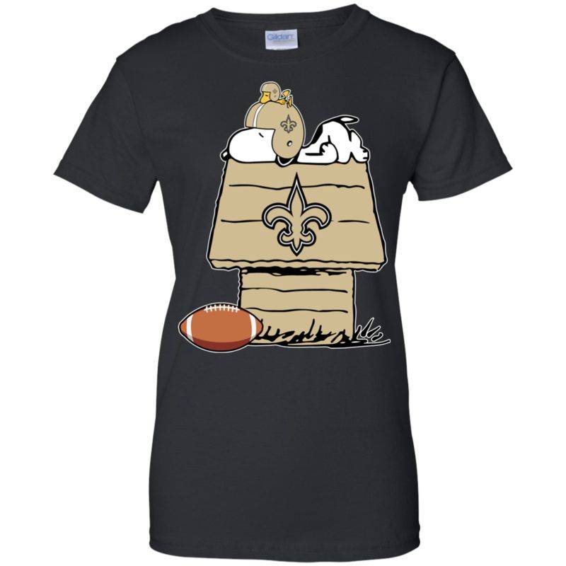 New Orleans Saints Snoopy And Woodstock Waiting For Football Season T-shirts Long Sleeve Hoodies Sweatshirts