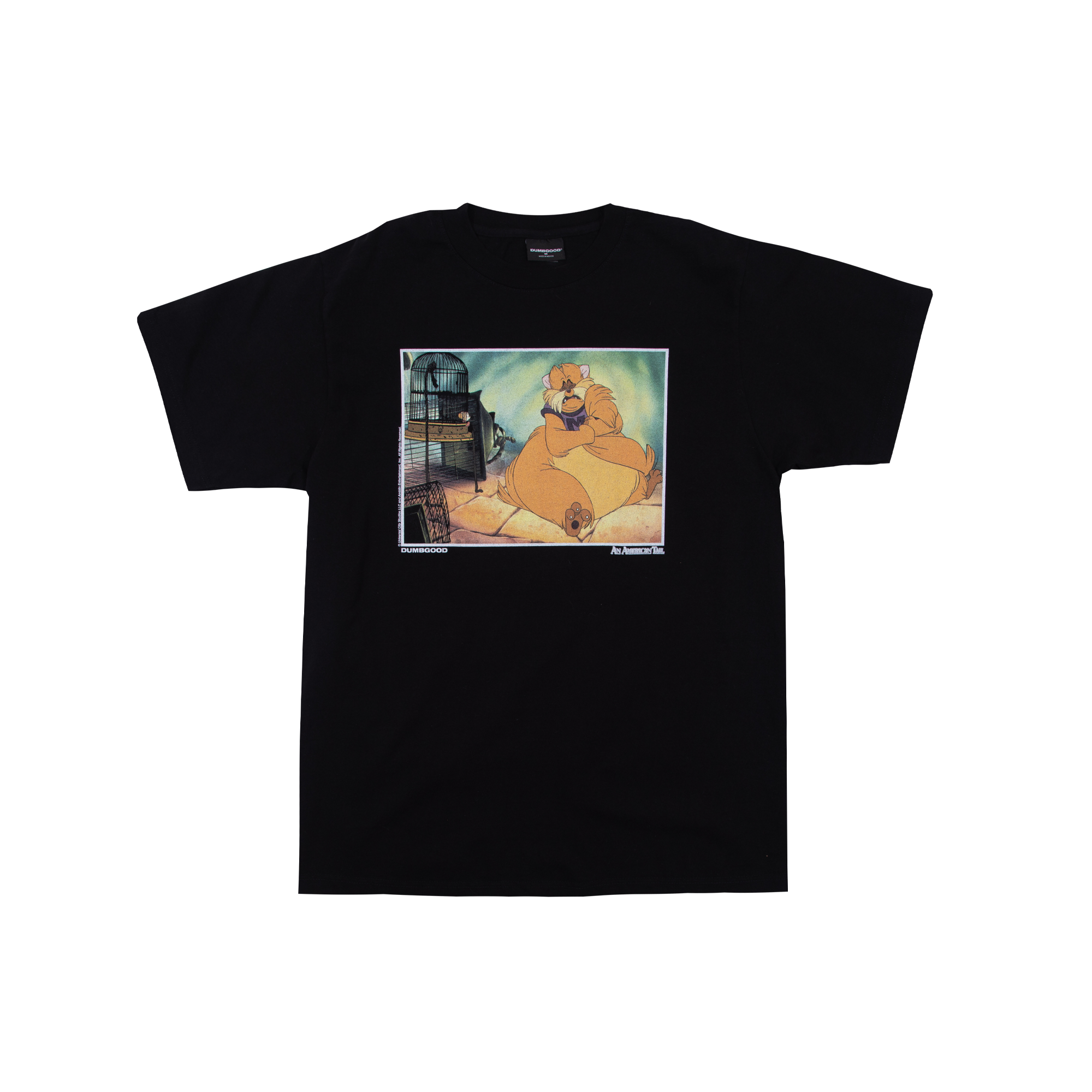 An American Tail Sad Tiger Black Tee