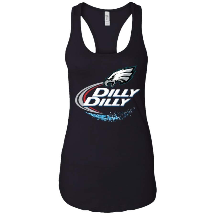 Philadelphia Eagles Dilly Dilly Football Gifts Ladies Racerback Tank T-Shirt