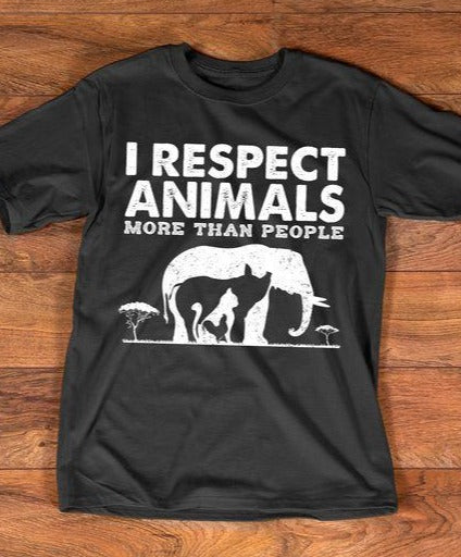 I Respect Animal More Than People Vegan Gift Standard/Premium T-Shirt