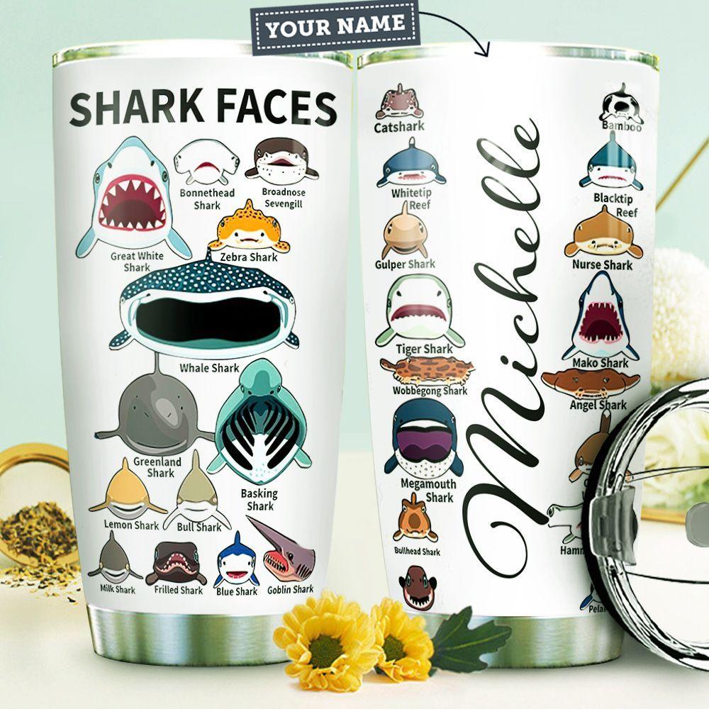 Shark Personalized Htr1410032 Stainless Steel Tumbler