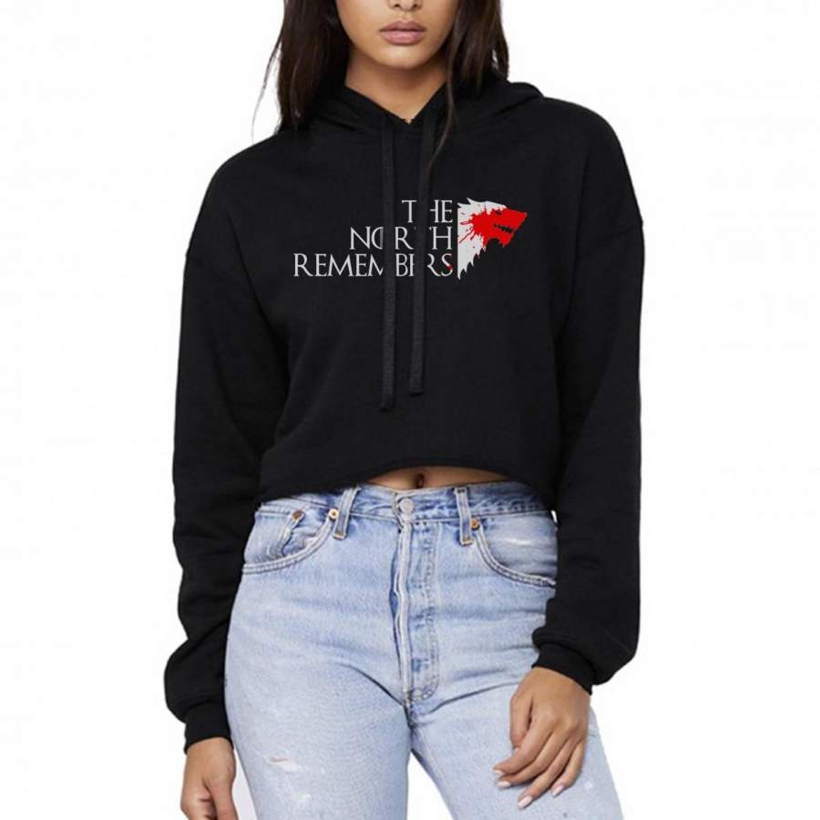 The North Remembers New Cropped Hoodie