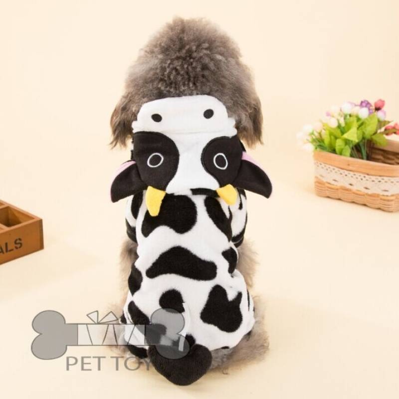 Cute Pet Dog Costume Warm Flannel Hoodies Outfit For Dog Winter Dog Clothes Puppy Jacket Chihuahua Clothes for Small Dog