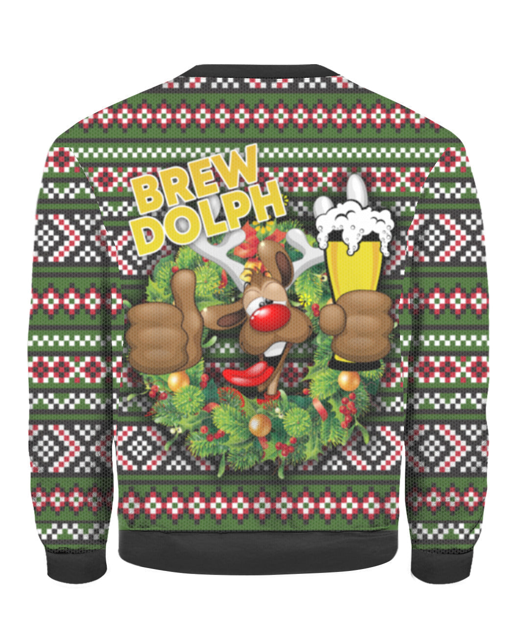 Brewdolph Reindeer Christmas Ugly Christmas Sweater | For Men & Women | Uh1307