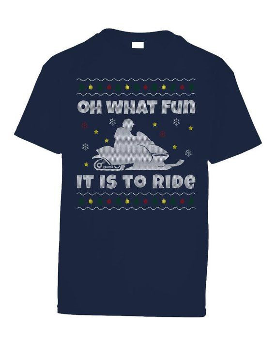 Ugly Christmas Snowmobile Shirt