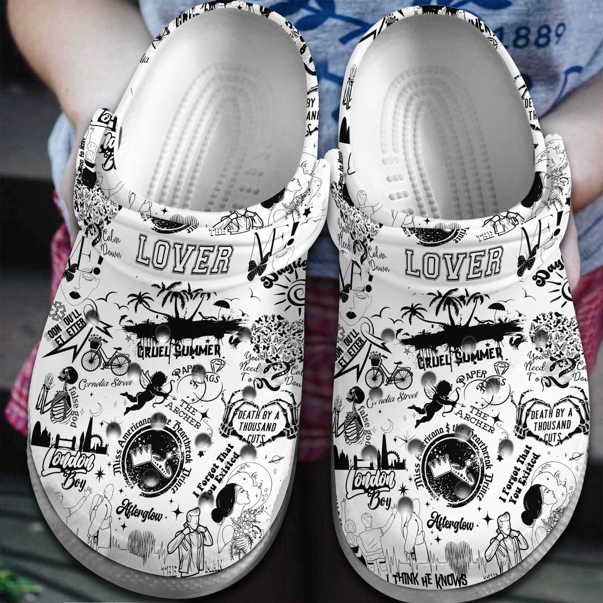 Taylor Swift Music Lover Crocss Crocband Clogs Shoes Comfortable For Men Women And Kids Baiknqzr-1