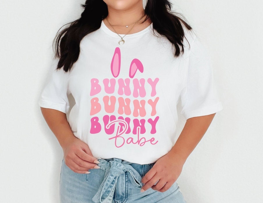 Bunny Babe Tee – Easter Shirt – Easter Bunny Shirt – Cute Easter Graphic Tee – Easter Basket Filler – Easter Design For Women – Unisex Tee