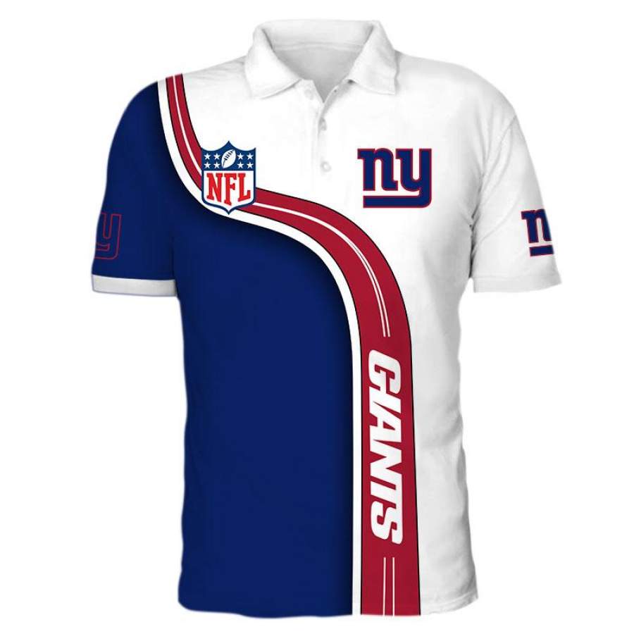 Men’s New York Giants Polo Shirt 3D