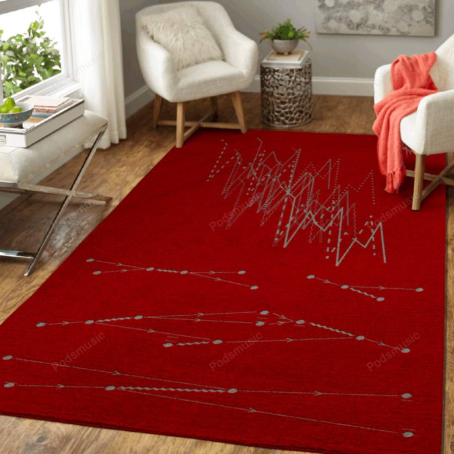 Seismogram and Feynmangram – Visual Music Art For Fans Area Rug Living Room Carpet Floor Decor