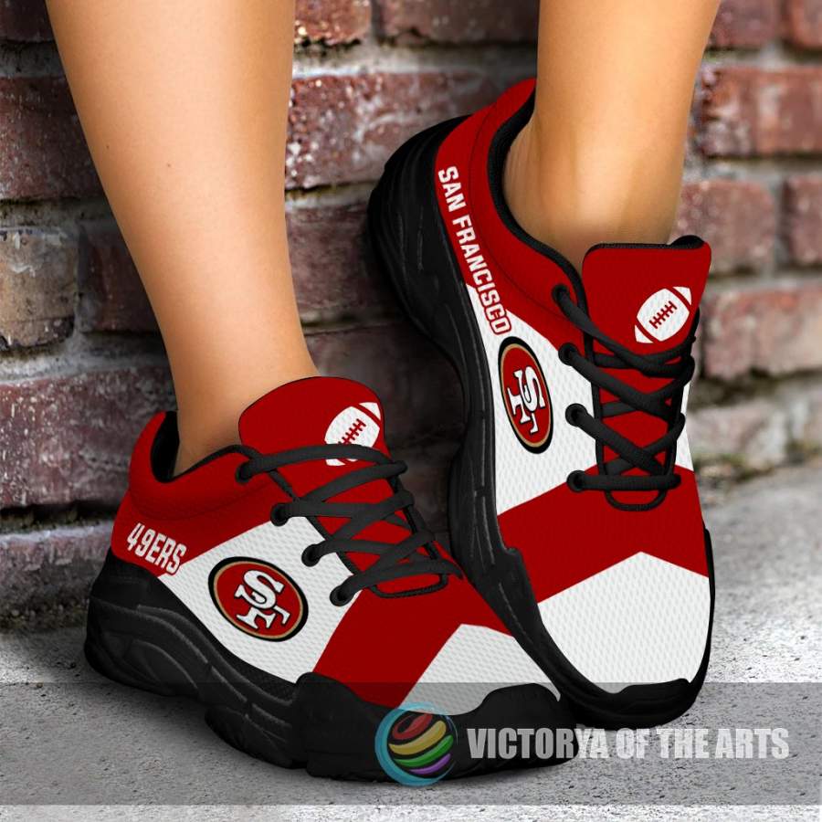 Colorful Logo San Francisco 49ers Chunky Sneakers