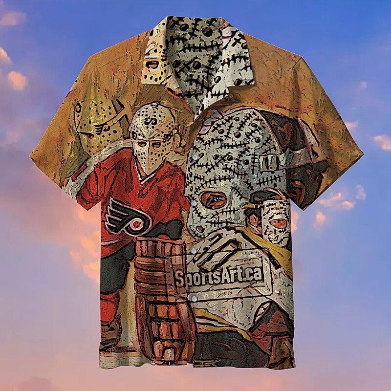 Amazing Hockey Mask Hawaii Shirt For Men Women Adult Ha93115