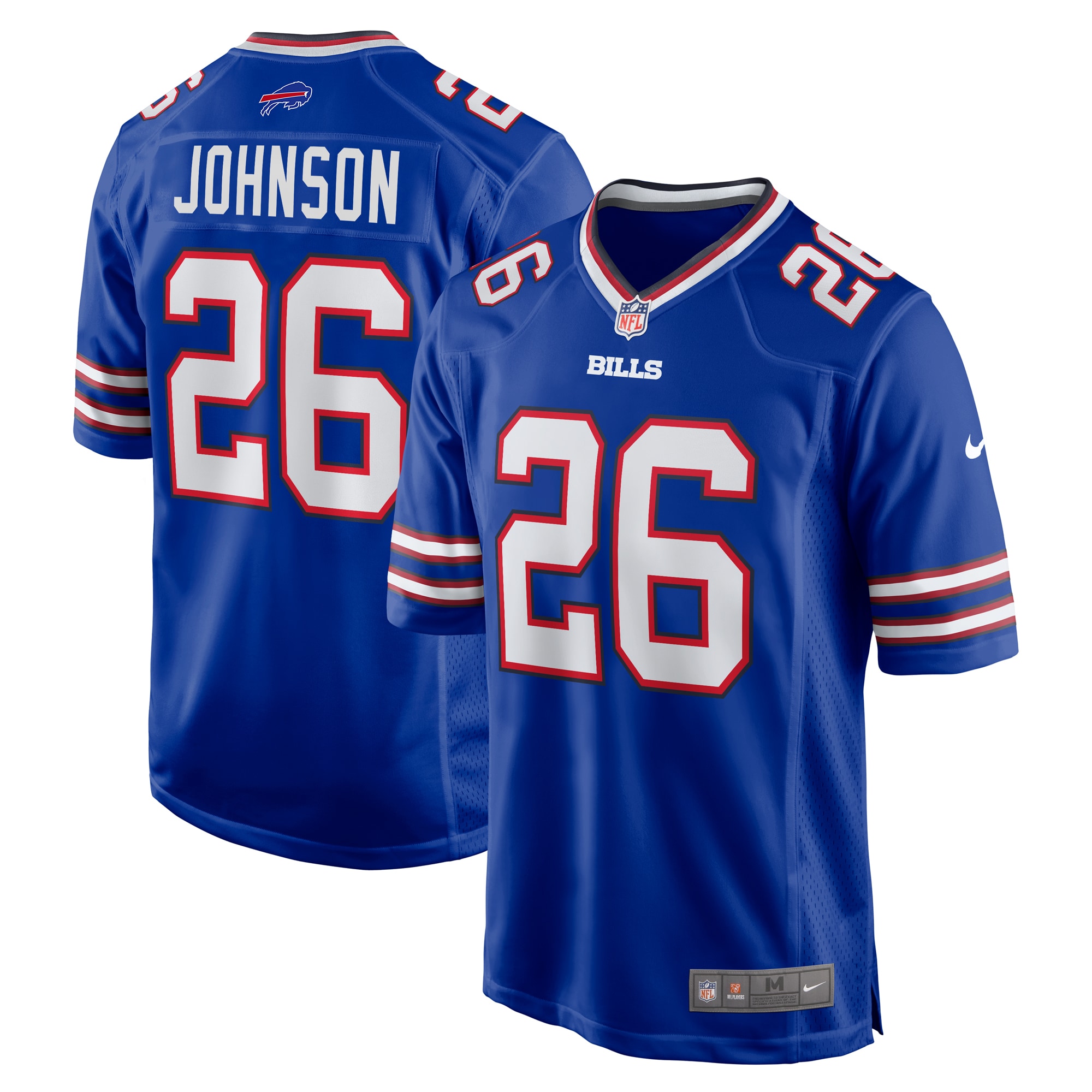 Ty Johnson Buffalo Bills Team Game Jersey – Royal