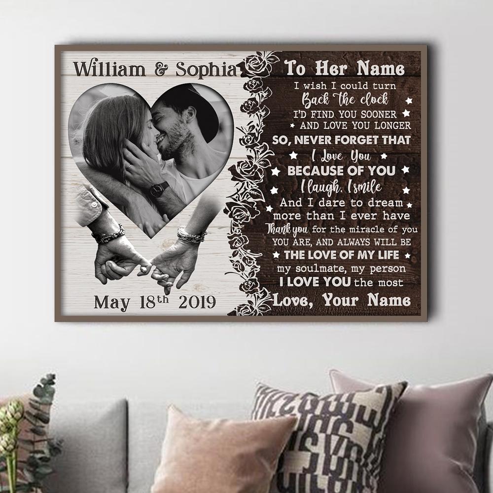 Personalized Anniversary Gift For Couple The Love Of My Life Standard Poster