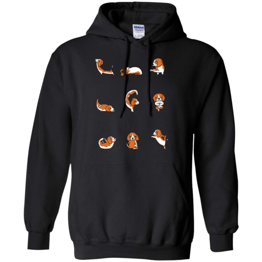 AGR Beagle Practicing Yoga For Dog Lovers Hoodie