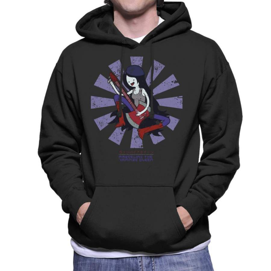 Marceline The Vampire Queen Retro Japanese Men’s Hooded Sweatshirt