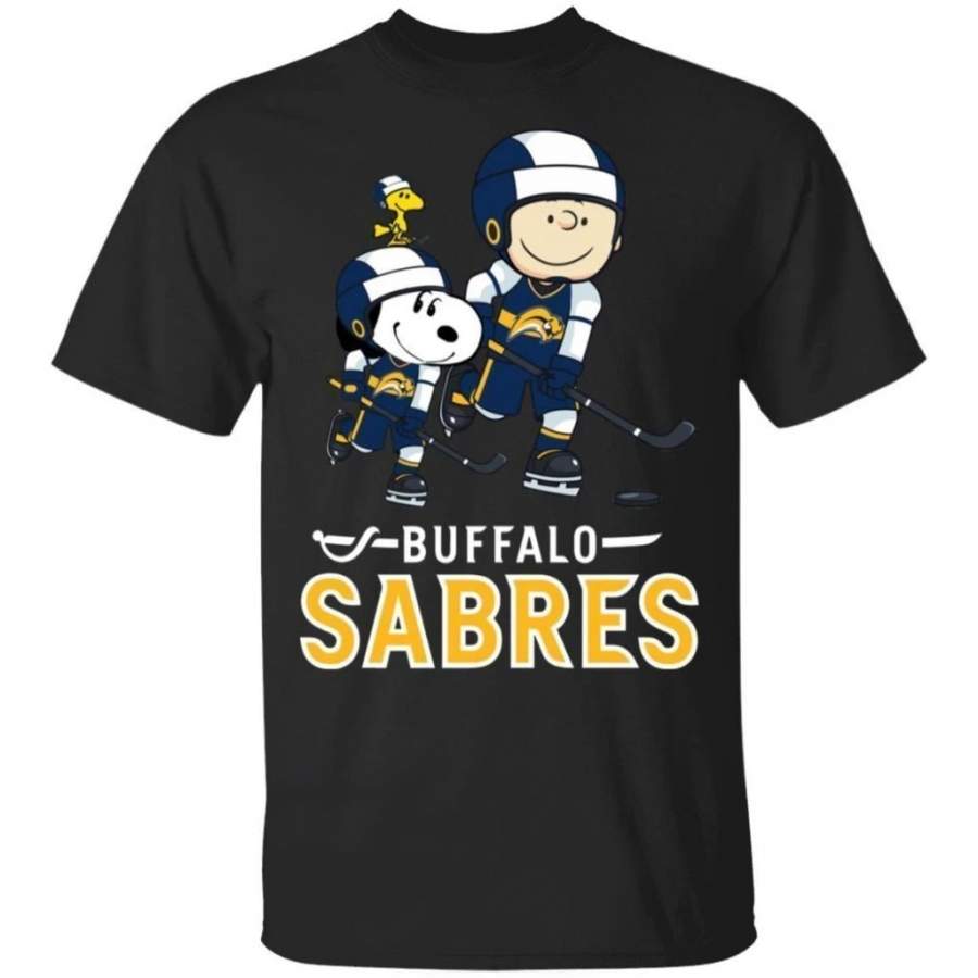 Snoopy & Peanut Buffalo Sabres Hockey T-Shirt