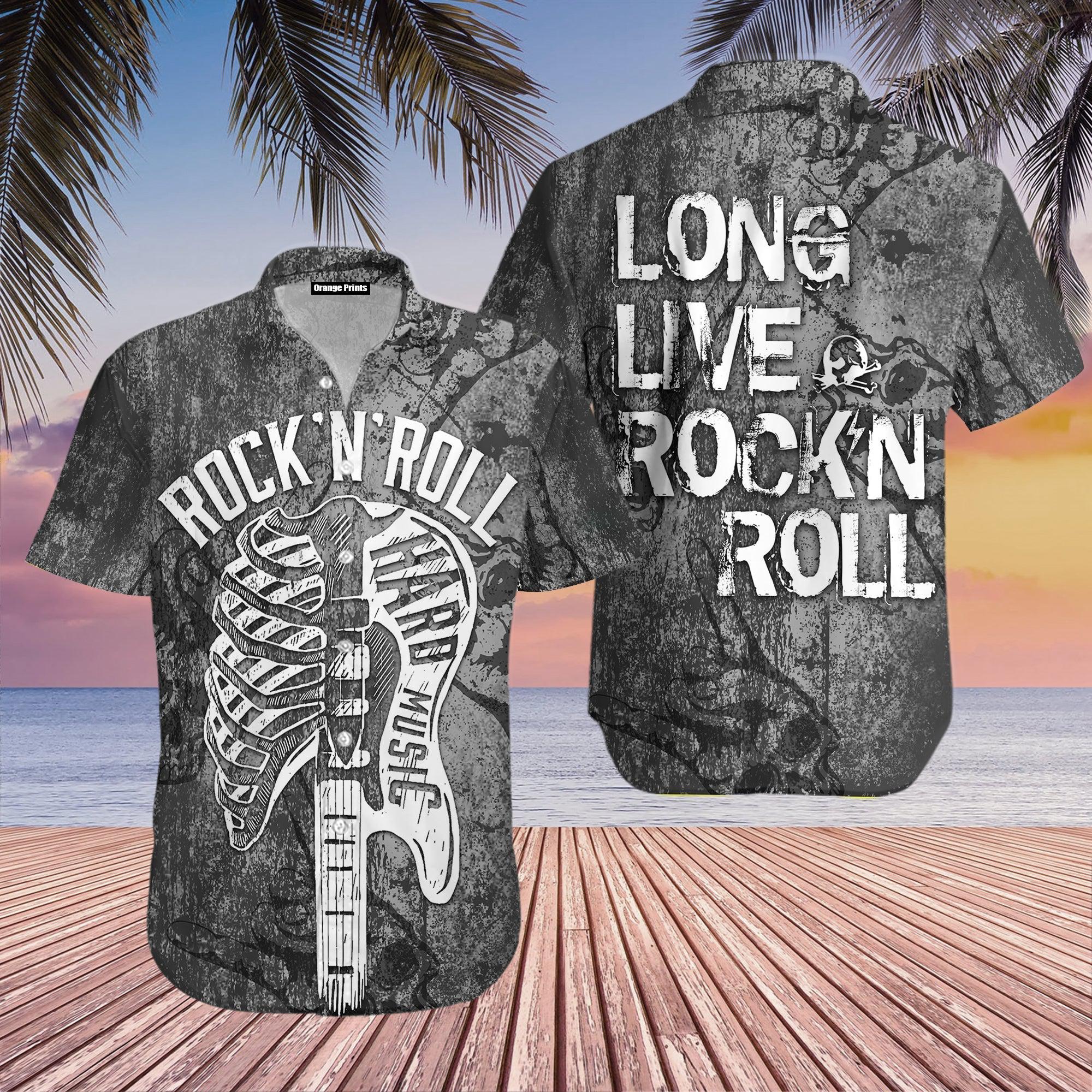 Long Live Roll Guitar Hawaii Shirt For Men Women Ha67093