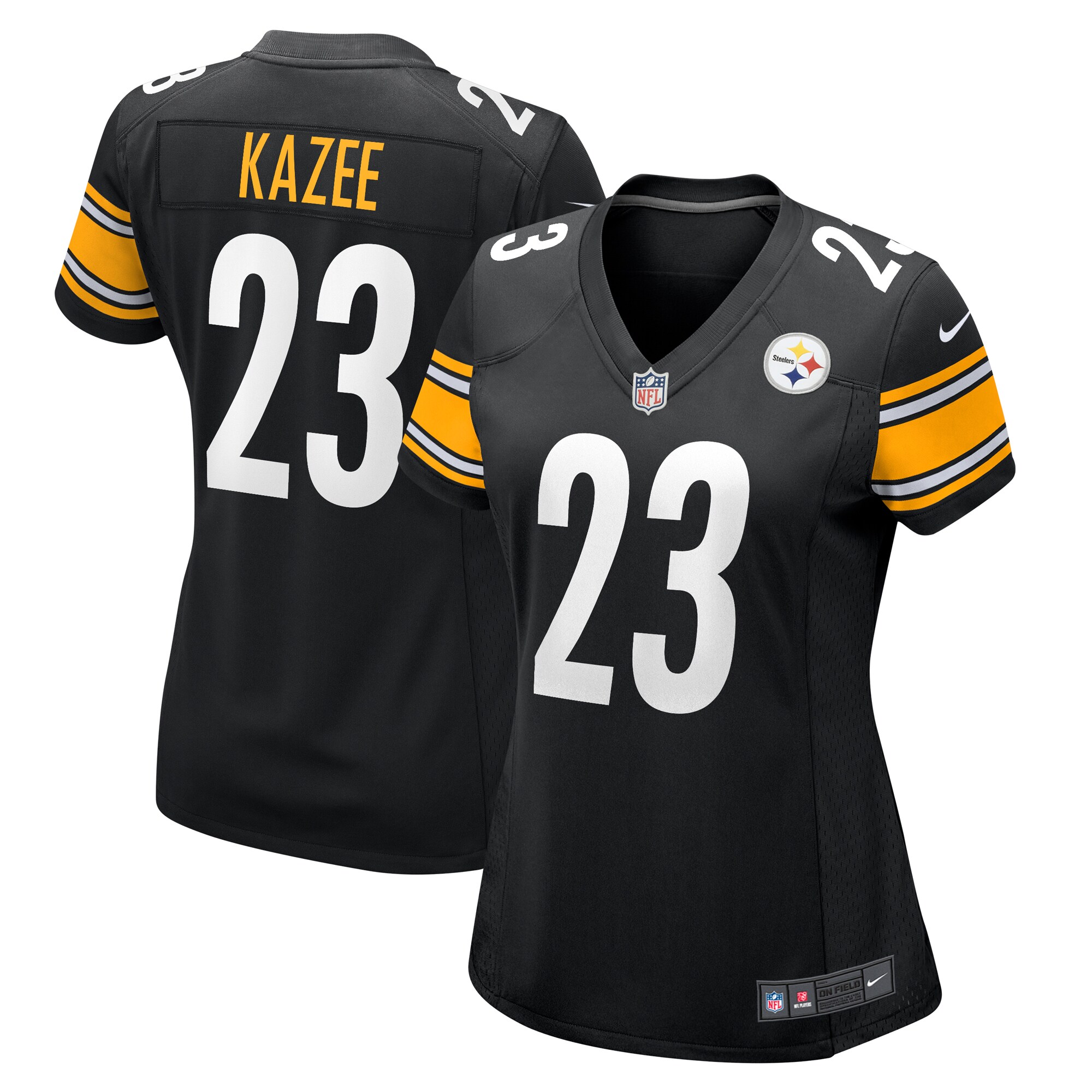 Women’s Pittsburgh Steelers Damontae Kazee  Black  Game Jersey