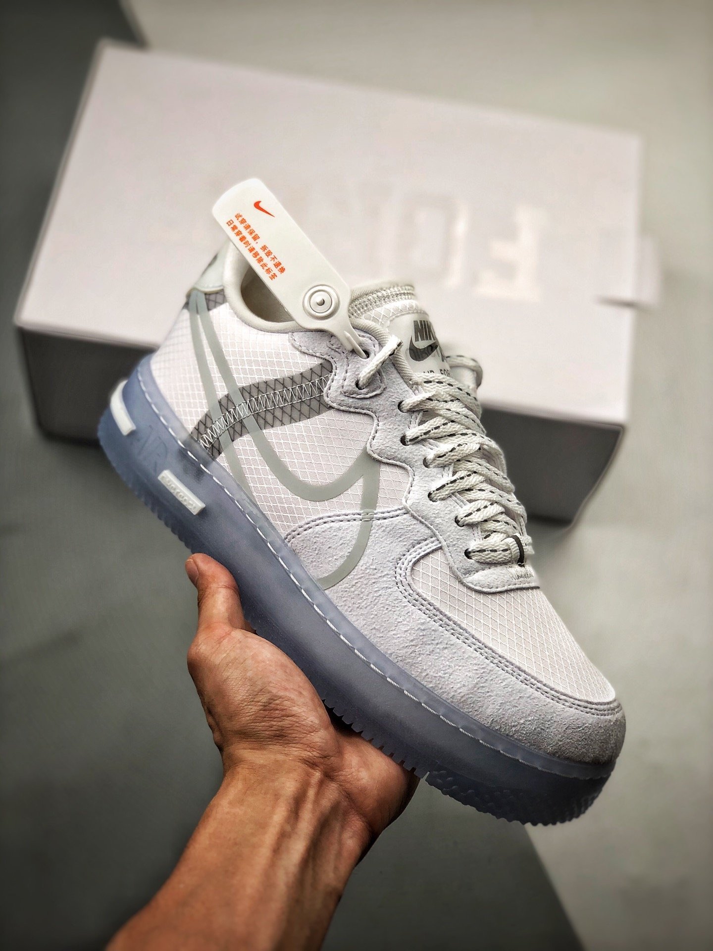 Nike Air Force 1 React White Ice CQ8879-100 5340081