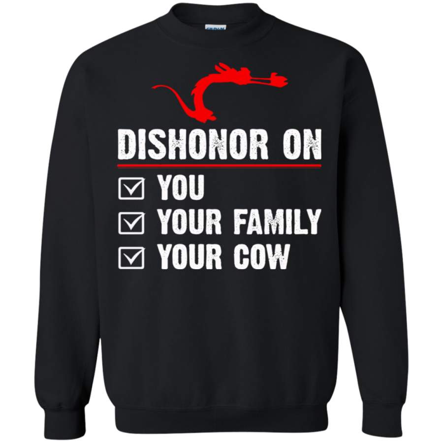 AGR Dishonor On You Your Family Your Cow Sweatshirt