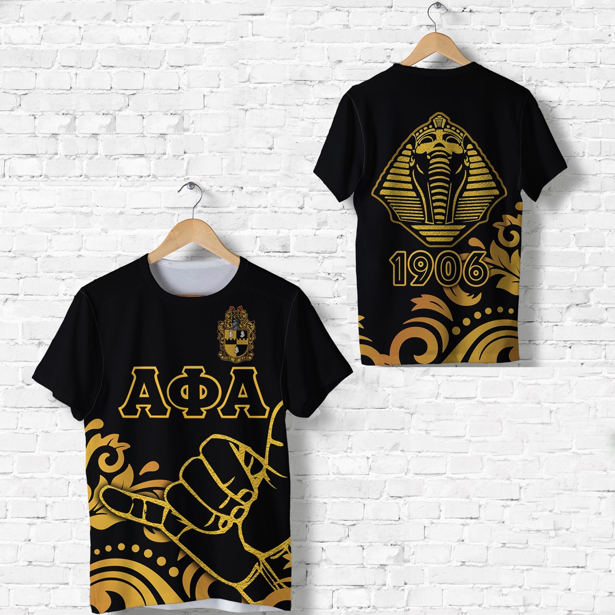 Alpha Phi Alpha Fraternity T Shirt Simple Style Lt8