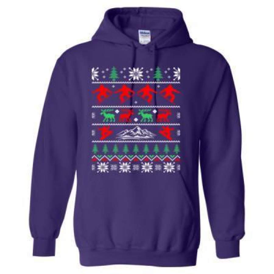 AGR Snowboard Ugly Sweater – Heavy Blend™ Hooded Sweatshirt