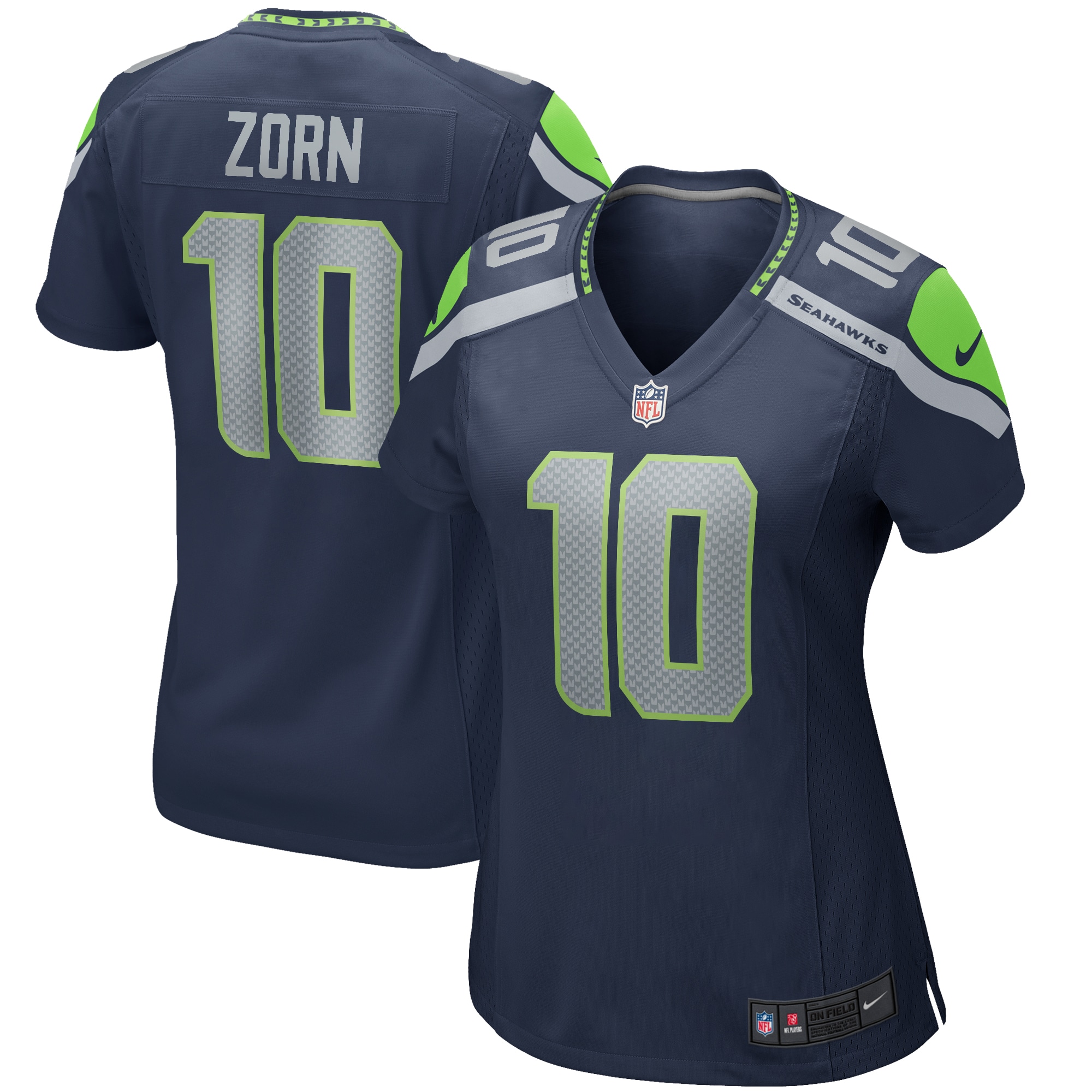 Jim Zorn Seattle Seahawks Women's Game Retired Player Jersey – College Navy