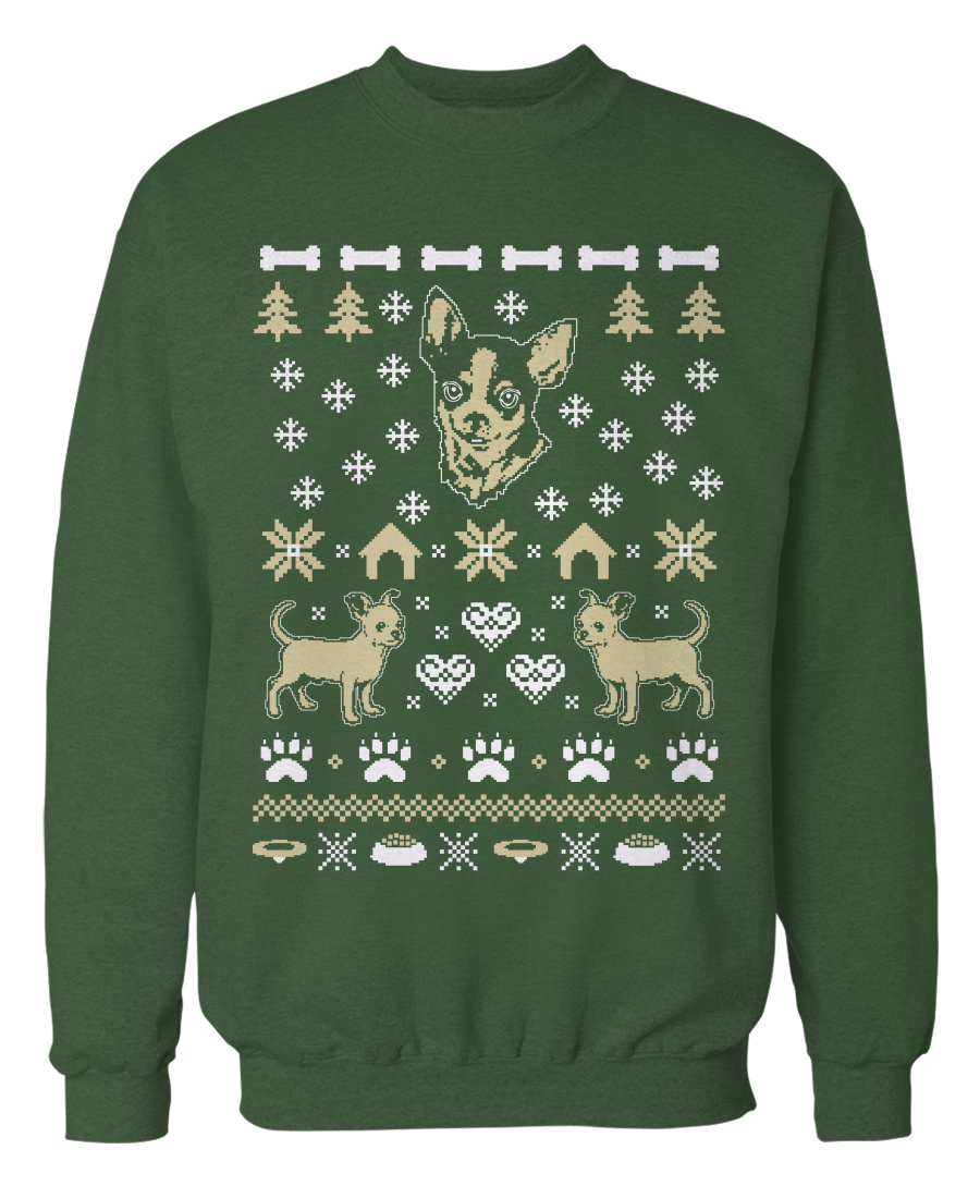 Chihuahua Ugly Christmas Sweater – Holidays