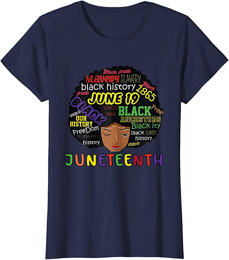 Womens Juneteenth Definition African American Freedom Black History T-Shirt