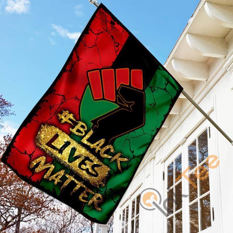 Juneteenth Black Lives Matter Pride Love My Skin African American Justice Freedom Outdoor Decor House Flag