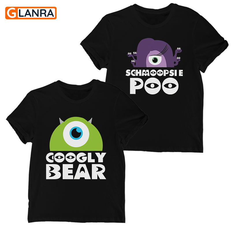 Googly Bear And Schmoopsie Poo Shirt, Couple Shirt, Cute Couple Shirt, Monster Shirt, T-Shirt, Teirt