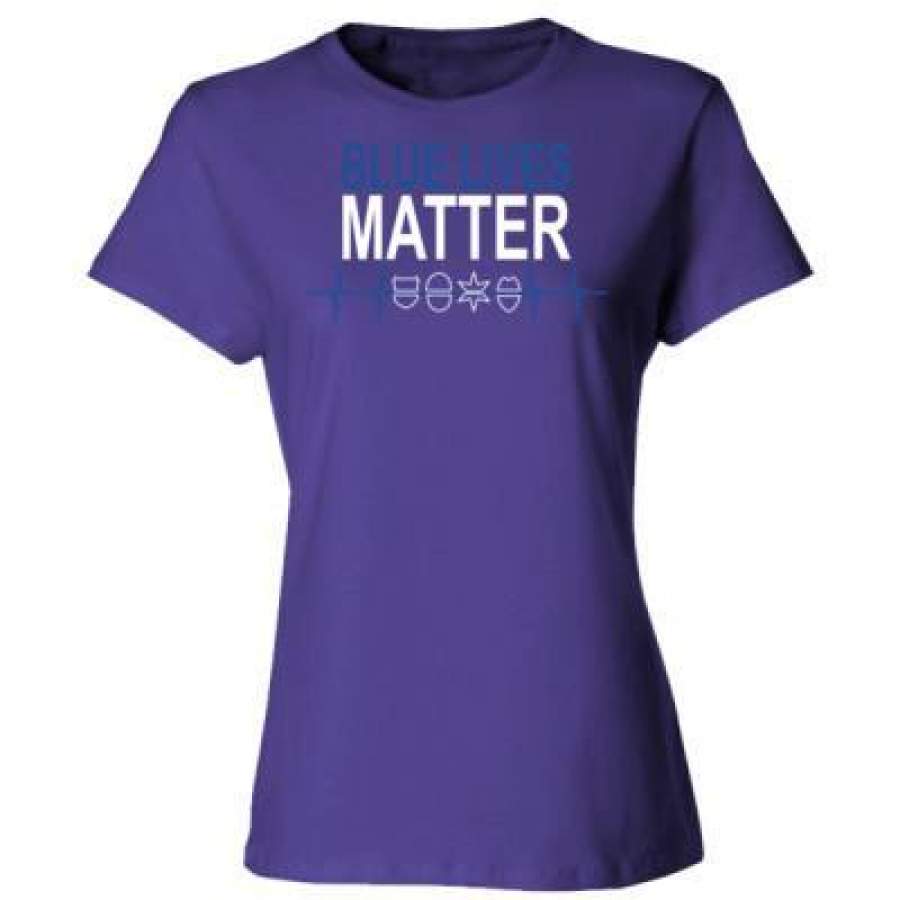 AGR Blue Lives Matter – Ladies’ Cotton T-Shirt