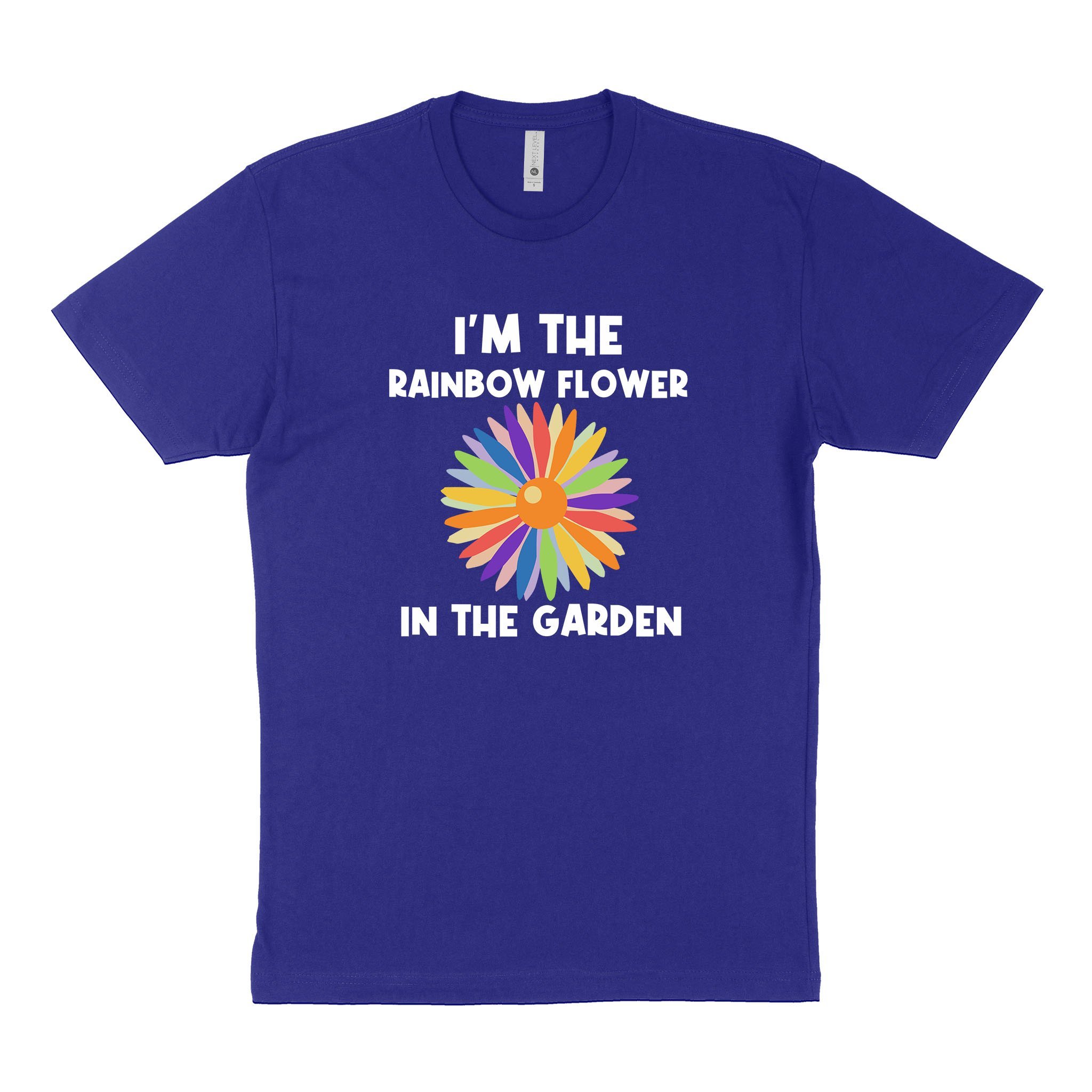 LGBT Unisex’s Graphic Tees, LGBT Fashion Designs, Graphic Unisex T-Shirt, Husband Wife Personalized Gifts, I’m The Rainbow Flower In The Garden Next Level 3600 Unisex T-Shirt