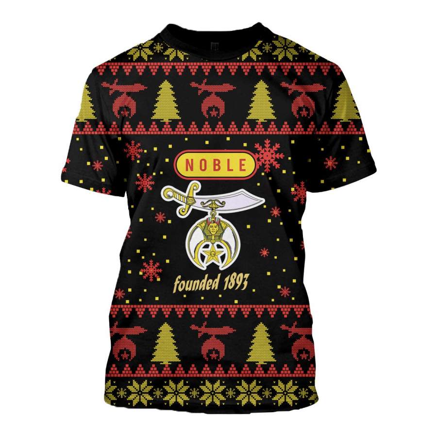 3D ALL OVER SHRINERS UGLY SWEATER 9102019