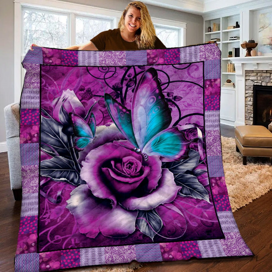 Buterfly Blanket Blanket Christmas Blanket Christmas Gift Christmas Party Butterfly Lover Gift For All Blanket Butterfly Gift