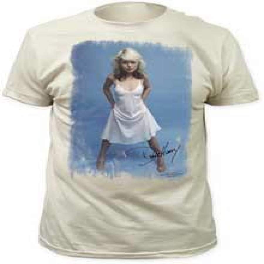 Blondie White Dress Vintage White Fitted T-shirt