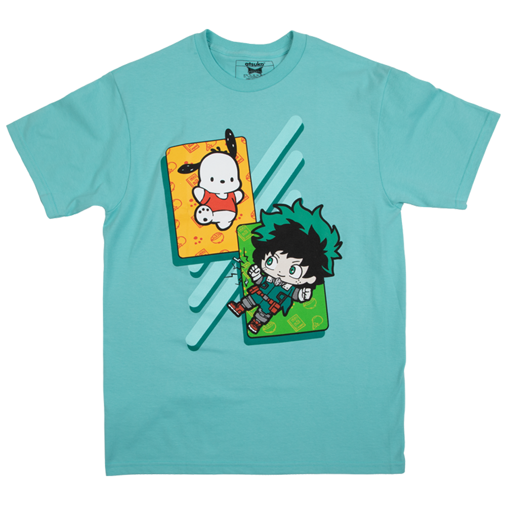 My Hero Academia X Hello Kitty & Friends Pochacco Deku Mint Tee