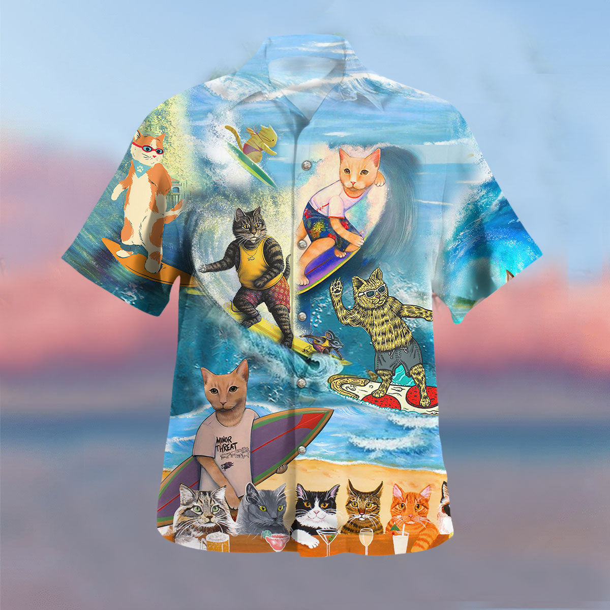 Party Cats Surf Hawaii Crazy Funny Hawaii Vintage Hawaii Shirt For Men Women Ha103409