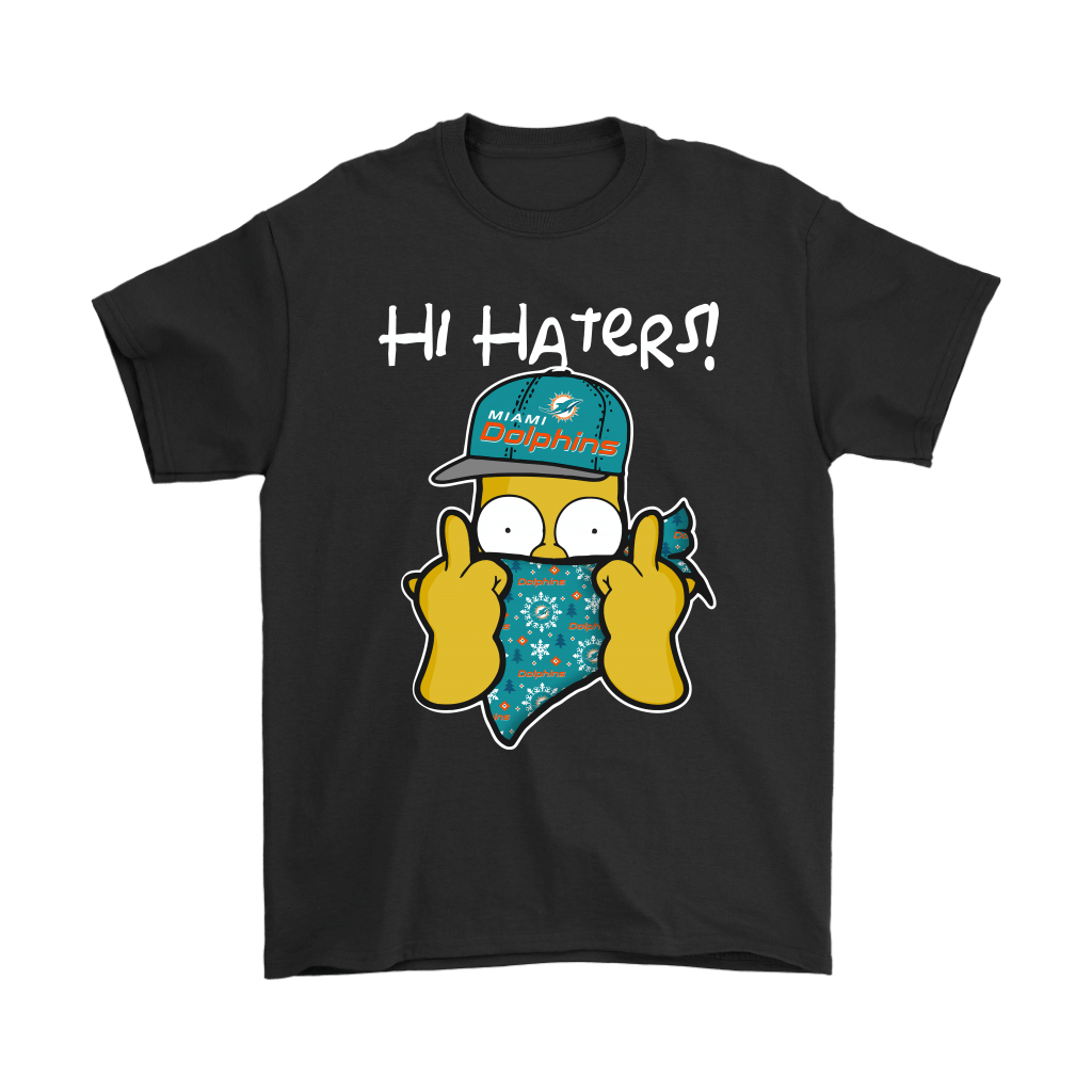 Check out this awesome The Simpsons Christmas Gangster Hi Hater Miami Dolphins Shirts