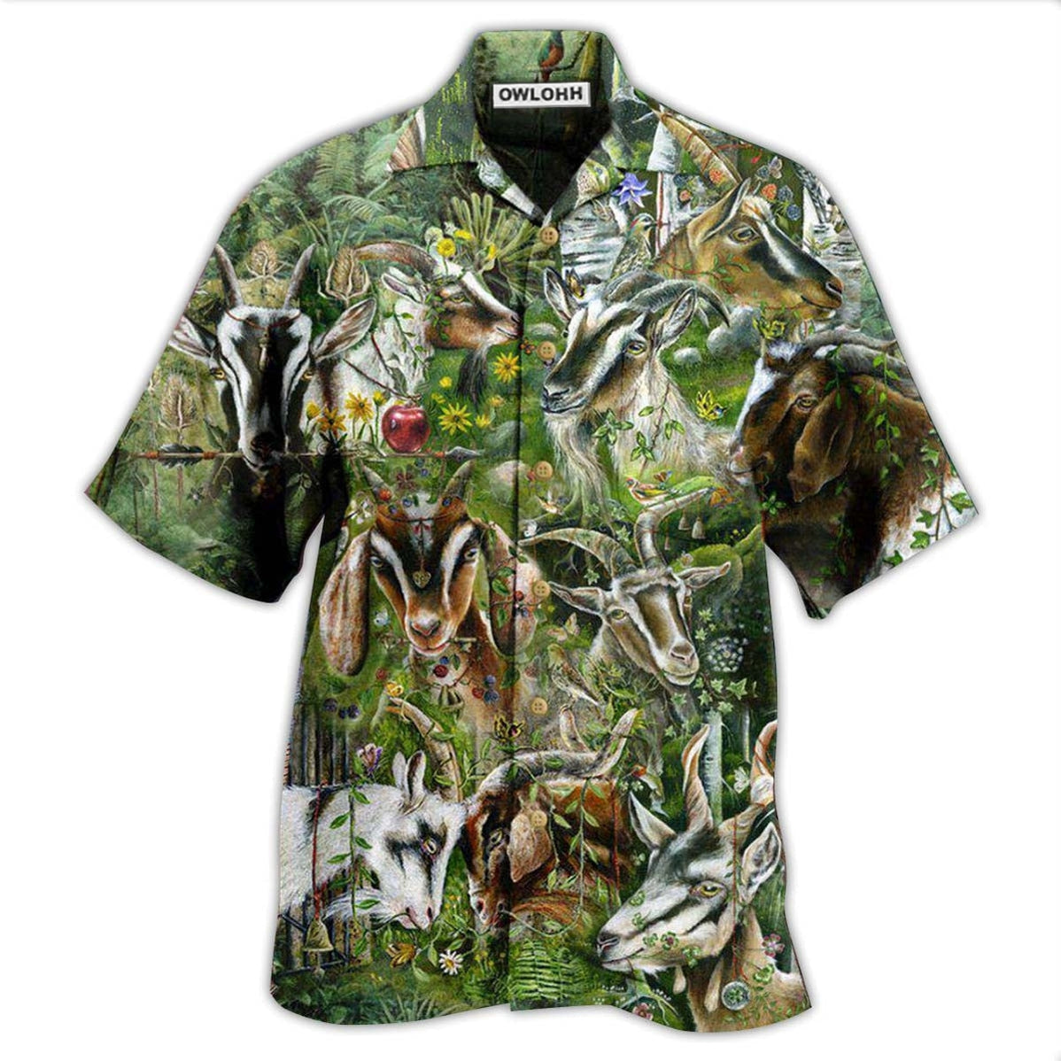 Goat Wild Love Forest Hawaii Shirt Ha86743