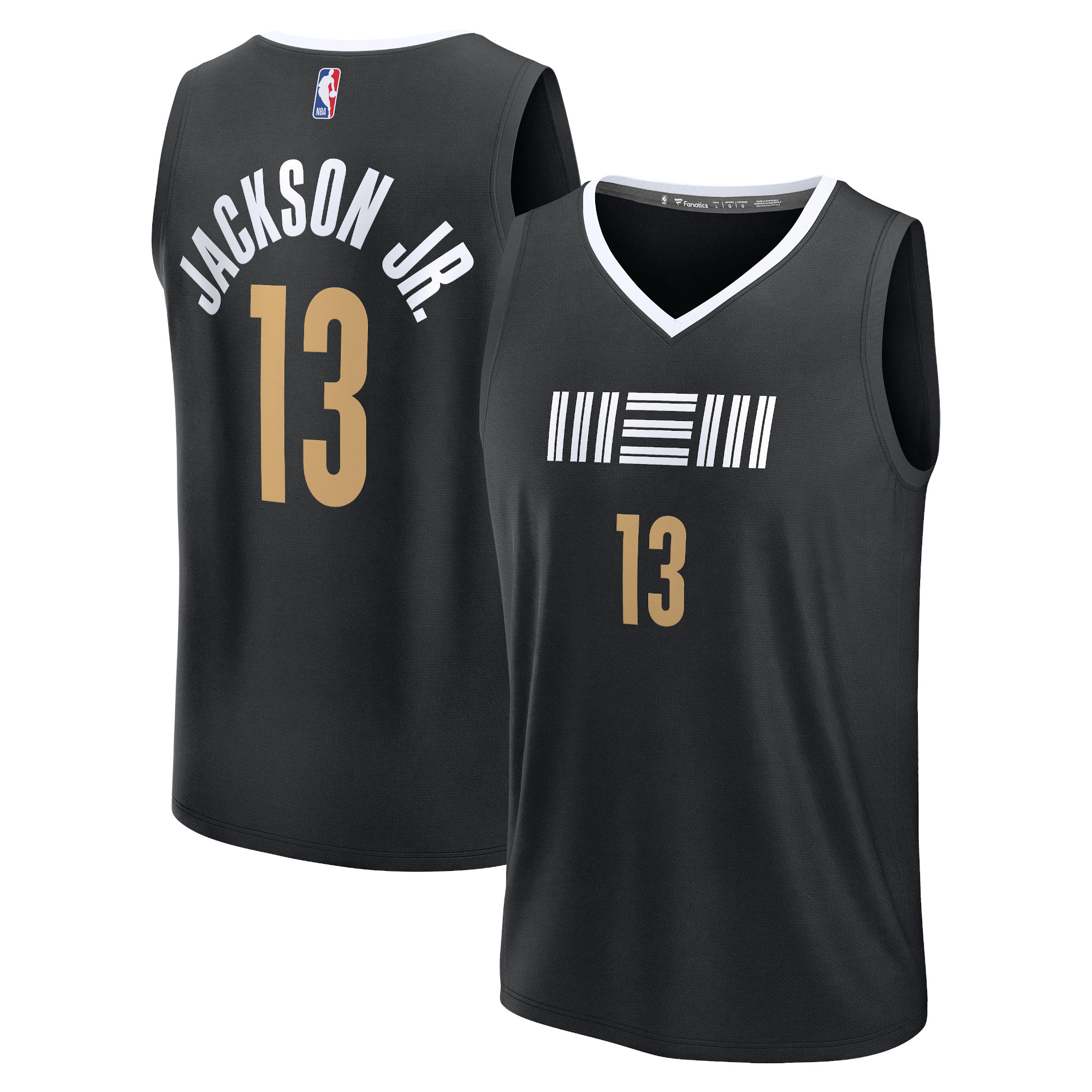 Jaren Jackson Jr. Memphis Grizzlies Unisex 2023/24 Fast Break Jersey – Black – City Edition