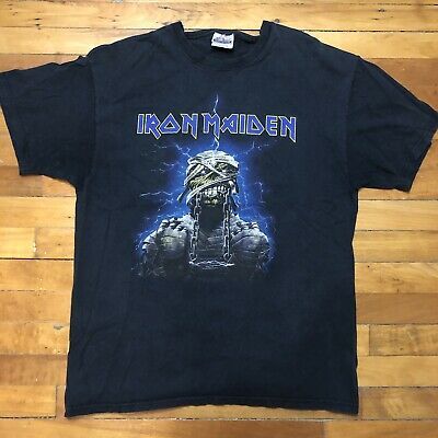 Vintage Iron Maiden 2005 Powerslave World Slavery Tour Reprint Shirt –  L 1245